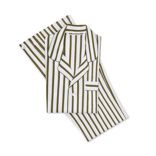 WM Brown Cocktail Stripe Tailored Pyjamas