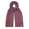 Wool and silk donegal scarf in raspberry pink